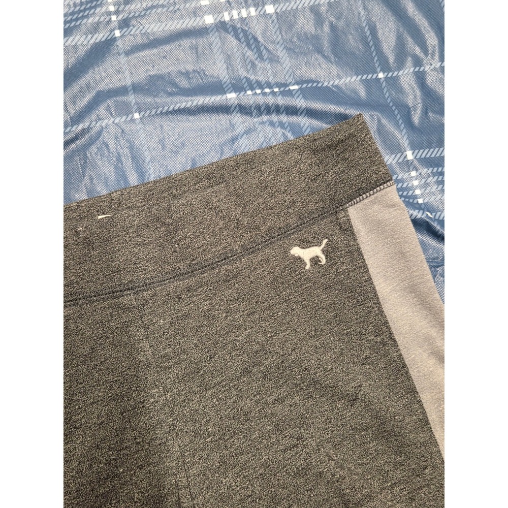 Victoria's Secret PINK Gray Colorblock Leggings XS Yoga Pants Athletic Cotton